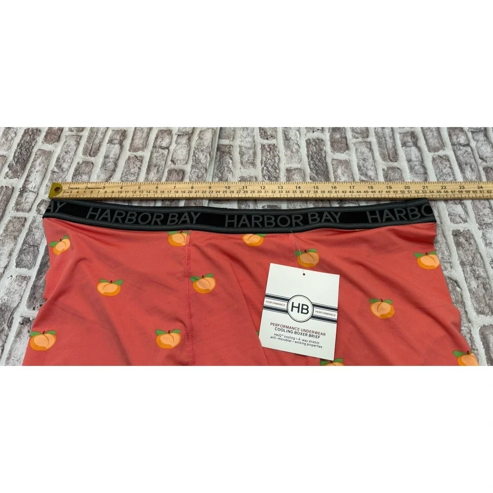 Harbor Bay 3XL Boxer Brief Performance Cooling Stretch Lot Of 2 New Tags Peach